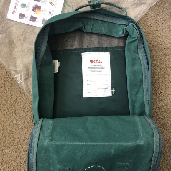 Fjallraven Kanken Backpack Color Frost Green - Picture 8 of 8